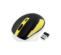 Mouse Ibox BEE2 PRO Wireless 1600 DPI Nero Giallo Ergonomico 5 Tasti