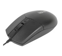 iggual Mouse ottico COM-BUSINESS2-2400DPI - Regolabile da 800 a 2400 dpi, con cavo USB, Mousse Ergonomica Ambidestro, 4 pulsanti, rotella di scorrimento, Plug & Play, compatibile Windows macOS Linux
