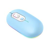 Mouse illuminato wireless, mouse wireless per laptop illuminato da 2,4 G, mouse wireless per computer, mouse silenzioso per computer portatile, C
