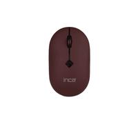 MOUSE INCA IWM-231RB, Tasti: 4, RF senza fili, forma ergonomica, Collegamento RF Wireless, Scrolling a Rotella, Risoluzione max 1600 dpi, forma ergonomica, Marrone, Nero