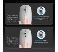 Mouse Jiggler Anti-Ibernazione Spostamento Automatico del Cursore Mouse Wireless Virtuale Impedisce il Movimento Dello Schermo di Blocco del