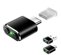 Mouse Jiggler compatibile con dispositivi di interfaccia di tipo C, mini mouse USB-C non rilevabile con pulsanti interruttore/shaker, con 3 modalità di jitter, senza driver, plug & play per mantenere