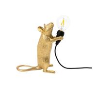 Mouse Lamp Step Gold Lampada Topo In Piedi Oro SELETTI