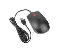 MOUSE LENOVO Essential, Collegamento USB Typ-A, Scrolling a Rotella, Risoluzione max 1600 dpi, forma ergonomica, Nero