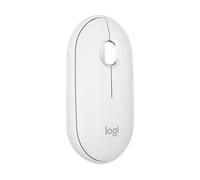 MOUSE LOGITECH M350 PEBBLE 2, Collegamento Bluetooth, Ingresso: Otticamente a diodi laser, Scrolling a 2 direzioni, Risoluzione max 1000 dpi, BIANCO