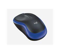 Mouse Logitech WL M185 wireless 2,4 GHz nero/blu 910-002239 - uso ambidestro - 2