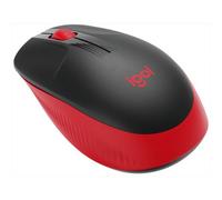 Mouse Logitech WL M190 full-size wireless 2,4 GHz nero/rosso 910-005908 ambidest