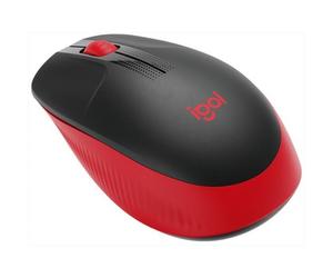 Mouse Logitech WL M190 full-size wireless 2,4 GHz nero/rosso 910-005908 ambidest