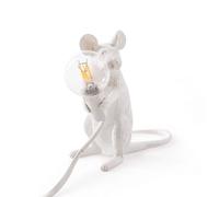 Mouse Mac Lampada da Tavolo Seduta Bianco