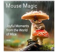 MOUSE MAGIC - Joyful Moments from the World of Mice (Wall Calendar 2026 12" x 24" / 30 x 60 cm (aperto) Calvendo 12 Month Wall Calendar