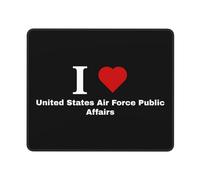 Mouse Mat Amo Gli Affari Pubblici della Forza Pubblica degli Stati Uniti Portatile Desk Mat Scorrimento Facile Tappetino Scrivania per Computer Gaming Mac 25X30Cm