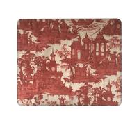 Mouse Mat Chinese Style Chinoiserie Toile Ancient Durevole Tappetino Scrivania Antiscivolo Desk Mat per Pc Mac Computer 10X12In