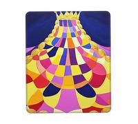 Mouse Mat Crown and Robe Tappetino per Mouse Gaming 10x12in | Antiscivolo Desk Mat Bordi Cuciti per Ufficio Laptop