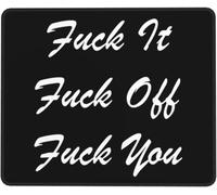 Mouse Mat Fanculo, Fanculo, Fanculo Anche Tu. Lavabile Tappetino Scrivania Multifunzione Mouse Pad per Computer Gaming Computer Portatile 25X30Cm
