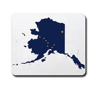 Mouse Mat Flag Map of Alaska Tappetino per mouse 10x12in