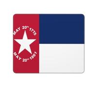 Mouse Mat Flag of North Carolina Portatile Tappetino per Mouse Confortevole Mousepad per Mac Computer Sensori da Gioco 10X12In
