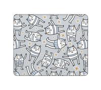 Mouse Mat Funny Cats Doing Different Yoga Poses Mouse Pad 10x12in