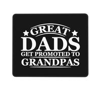 Mouse Mat Great Dads Get Promoted To Grandpas Confortevole Mouse Pad Multifunzione Mousepad per Computer Pc Laptop 10X12In