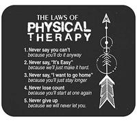 Mouse Mat He Laws of Physical Therapy Motivational Goals Lavabile Tappetino per Mouse da Gioco Portatile Mousepad per Pc Computer Ufficio 10X12In