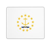 Mouse Mat Island Rhode State Flag Antiscivolo Mouse Pad Soffice Desk Mat per Pc Laptop Computer 10X12In