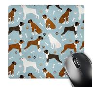 Mouse Mat Janna Salak Progetta Le Zampe dei Cani Boxer Confortevole Tappetino Scrivania Lavabile Desk Mat per Computer Gaming Laptop 25X30Cm