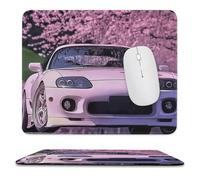 Mouse Mat JDM R34 White Cherry S Multifunzione Tappetino per Mouse Gaming Confortevole Mousepad per Computer Gaming Mac 10X12In
