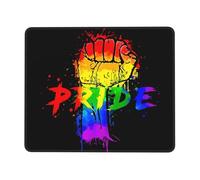 Mouse Mat LGBT Pride Rainbow Gay Pride Day Grande Desk Mat Multifunzione Mouse Pad per Ufficio Mac Pc 25X30Cm