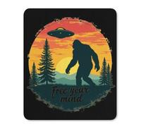 Mouse Mat Libera La Tua Mente Bigfoot Grande Desk Mat Waterproof Mouse Pad per Computer Gaming Mac 25X30Cm