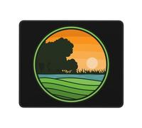 Mouse Mat Logo del Cerchio della Fattoria Grande Tappetino Scrivania Portatile Mouse Pad per Laptop Computer Portatile Gaming 25X30Cm