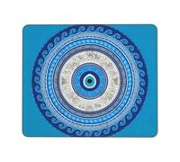 Mouse Mat Malocchio Greco Blu Matiasma Grande Desk Mat Waterproof Tappetino Scrivania per Computer Laptop Ufficio 25X30Cm