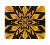 Mouse Mat Motivo Floreale Astratto Giallo Rettangolare Confortevole Mouse Pad Lavabile Desk Mat per Computer Computer Portatile Gaming 25X30Cm