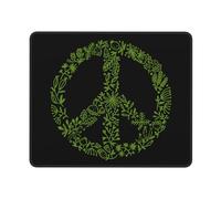 Mouse Mat Nature Peace Sign Bordi Cuciti Tappetino per Mouse Gaming Confortevole Desk Mat per Sensori da Gioco Mac Pc 10X12In