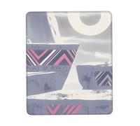 Mouse Mat Neon Light Ancient Ruins Mouse Pad 10x12in