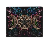 Mouse Mat Pentagramma della Dea della Triplice Luna Portatile Mouse Pad Confortevole Tappetino Scrivania per Pc Computer Portatile Gaming 25X30Cm