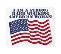 Mouse Mat Strong Hard Working American Woman Tappetino per Mouse Gaming