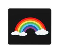 Mouse Mat Un Bellissimo Arcobaleno Confortevole Tappetino Scrivania Lavabile Mouse Pad per Mac Computer Gaming 25X30Cm