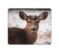 Mouse Mat Wild Animals Deer Lavabile Tappetino per Mouse Confortevole Mousepad per Laptop Pc Mac 10X12In