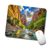 Mouse Mat Zion National Park Utah Watercolor Style Multifunzione Mouse Pad Soffice Mousepad per Laptop Ufficio Gaming 10X12In