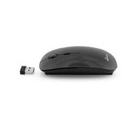 Mouse MediaRange ottico 3 pulsanti wireless silent-click nero NEW