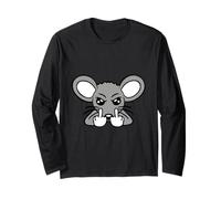 Mouse Medio Dito Male Frustrato Ragazzo Arrabbiato Cattivo Cattivo Maglia a Manica