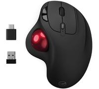 Mouse Mobility Lab ML313276 Wireless Trackball 1600 DPI Nero Ergonomico 6 Tasti