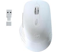 Mobility Lab - Omega - Mouse senza fili Bluetooth - Ergonomico, Ricevitore USB e USB-C, Clic Silenziosi, DPI regolabili, Compatibile con MacOS e Windows - Bianco