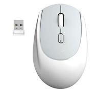 Mobility Lab - Pop Gum - Mouse Multi Connessione Wireless - Tripla Connessioni, Clic Silenzioso, Sensibilità Regolabili, Grip Soffici in Silicone, per Destrimani - Bianco