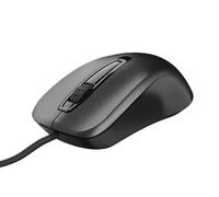 Mouse - Mouse ottico USB di colore nero, con design ergonomico, connessione Plug and Play, precisione regolabile e materiale durevole. *