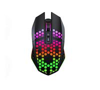 Mouse Mouse senza fili Mouse for computer for laptop Gioco USB Ricaricabile Mouse ergonomico Dispositivo di puntamento Fotoelettrico ricaricabile Rullo a quattro vie 4 Effetti di illuminazione RGB Reg