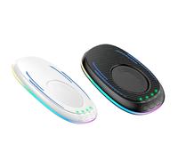 Mouse Mover Jiggler RGB, 2 pezzi, tappetino di movimento meccanico non rilevabile con timer, blocco schermo, kit di prevenzione dell'amicizia