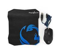 MOUSE NEDIS GMMP100BK DA GAMING E TAPPETINO INCLUSO | 1600 DPI | 6 PULSANTI