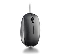 NGS Flame-C | Mouse ottico a filo, connessione USB, 100 dpi, installazione Plug and Play, ambidestro, rotella di scorrimento + 2 pulsanti, linee ergonomiche, colore nero