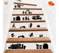 mouse nice family wal sticker adesivi murali Topini decora scale scontornati pvc