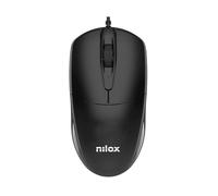 Nilox MOUSB1011 Ratón USB 1200DPI Negro